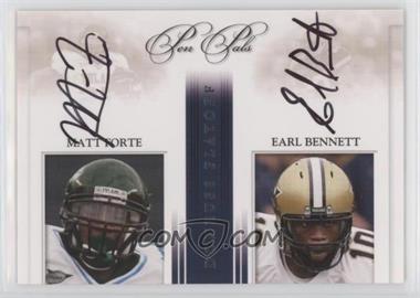 2008 Playoff National Treasures - Pen Pals #PP-MFEB - Matt Forte, Earl Bennett