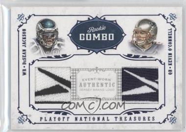 2008 Playoff National Treasures - Rookie Combo Materials - Brand Logos #25 - DeSean Jackson, Kevin O'Connell /8