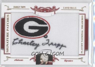 2008 Playoff National Treasures - Signature Patches - College Logo #4 - Charley Trippi /26