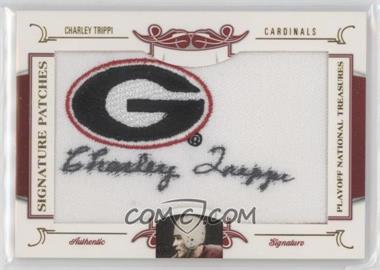 2008 Playoff National Treasures - Signature Patches - College Logo #4 - Charley Trippi /26