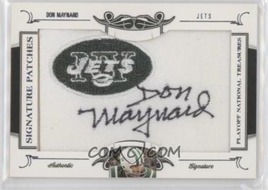 2008 Playoff National Treasures - Signature Patches - Pro Team Logo #33 - Don Maynard /26