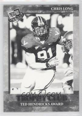 2008 Press Pass - [Base] - Black and White #56 - Trophy Club - Chris Long