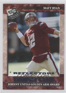 2008 Press Pass - [Base] - Blue Reflectors #52 - Trophy Club - Matt Ryan