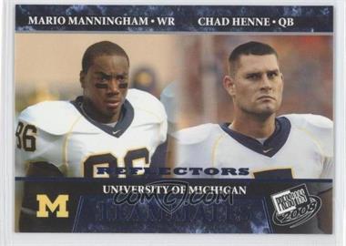 2008 Press Pass - [Base] - Blue Reflectors #93 - Teammates - Chad Henne, Mario Manningham