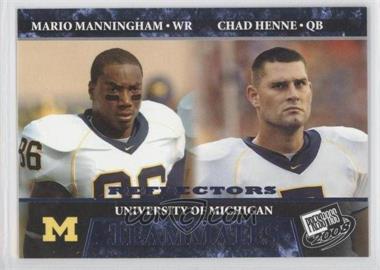 2008 Press Pass - [Base] - Blue Reflectors #93 - Teammates - Chad Henne, Mario Manningham