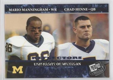 2008 Press Pass - [Base] - Blue Reflectors #93 - Teammates - Chad Henne, Mario Manningham