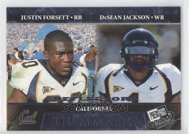 2008 Press Pass - [Base] - Blue Reflectors #96 - Teammates - Justin Forsett, DeSean Jackson