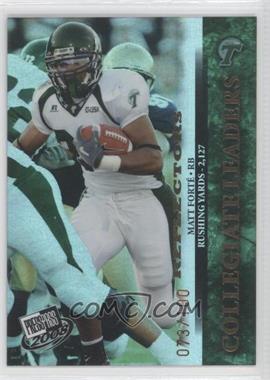 2008 Press Pass - [Base] - Reflectors Proof #64 - Collegiate Leaders - Matt Forte /100