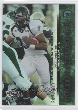 2008 Press Pass - [Base] - Reflectors Proof #64 - Collegiate Leaders - Matt Forte /100