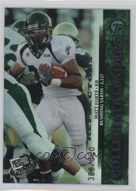 2008 Press Pass - [Base] - Reflectors #64 - Collegiate Leaders - Matt Forte /500