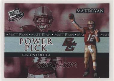 2008 Press Pass - [Base] #102 - Power Pick - Matt Ryan