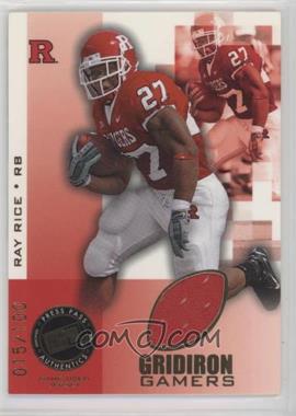 2008 Press Pass - Gridiron Gamers - Gold #GG-RR - Ray Rice /100