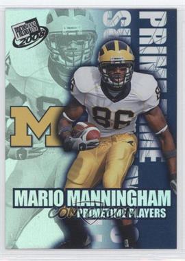 2008 Press Pass - Primetime Players #PP-14 - Mario Manningham