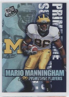 2008 Press Pass - Primetime Players #PP-14 - Mario Manningham