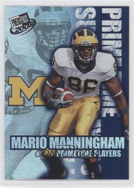 2008 Press Pass - Primetime Players #PP-14 - Mario Manningham