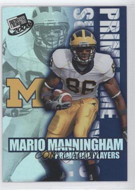 2008 Press Pass - Primetime Players #PP-14 - Mario Manningham