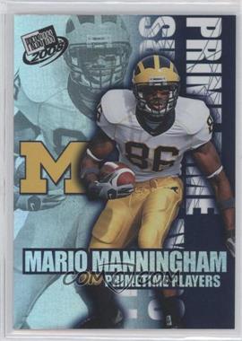 2008 Press Pass - Primetime Players #PP-14 - Mario Manningham