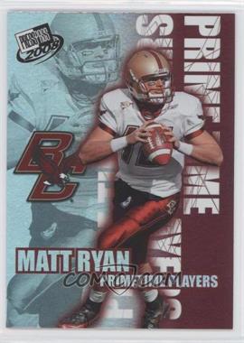 2008 Press Pass - Primetime Players #PP-3 - Matt Ryan