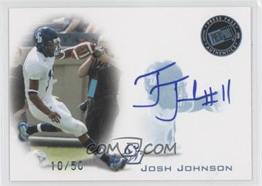 2008 Press Pass - Signings - Blue #PPS-JJ - Josh Johnson /50