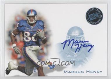 2008 Press Pass - Signings - Blue #PPS-MH2 - Marcus Henry /50