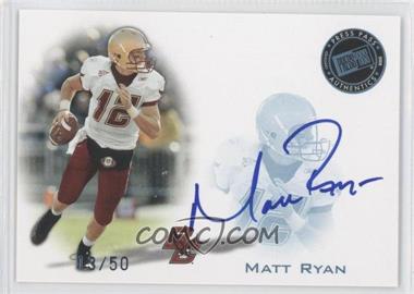 2008 Press Pass - Signings - Blue #PPS-MR - Matt Ryan /50
