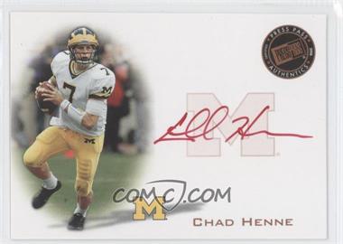 2008 Press Pass - Signings - Bronze Red Ink #PPS-CH - Chad Henne