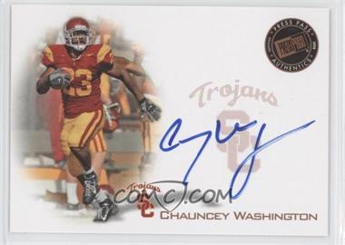 2008 Press Pass - Signings - Bronze #PPS-CW - Chauncey Washington