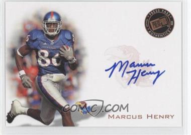 2008 Press Pass - Signings - Bronze #PPS-MH2 - Marcus Henry