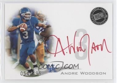2008 Press Pass - Signings - Silver Red Ink #PPS-AW - Andre Woodson /199
