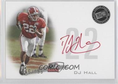 2008 Press Pass - Signings - Silver Red Ink #PPS-DH - DJ Hall /199