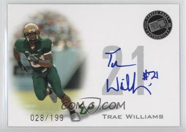 2008 Press Pass - Signings - Silver #PPS-TW - Trae Williams /199