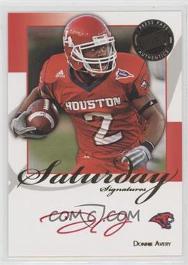 2008 Press Pass Legends - Saturday Signatures - Red Ink #SS-DA - Donnie Avery