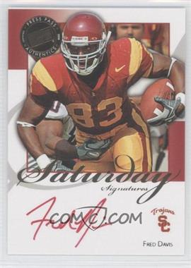 2008 Press Pass Legends - Saturday Signatures - Red Ink #SS-FD - Fred Davis