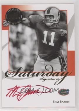 2008 Press Pass Legends - Saturday Signatures - Red Ink #SS-SS.2 - Steve Spurrier