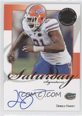 2008 Press Pass Legends - Saturday Signatures #SS-DH2 - Derrick Harvey