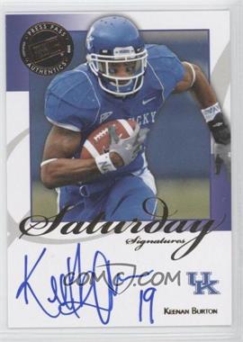 2008 Press Pass Legends - Saturday Signatures #SS-KB.2 - Keenan Burton