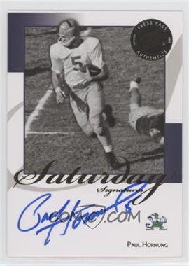 2008 Press Pass Legends - Saturday Signatures #SS-PH - Paul Hornung