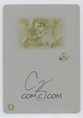 2008 Press Pass Legends Bowl Edition - [Base] - Printing Plate Yellow Back #93 - Chris Johnson /1 [EX to NM]