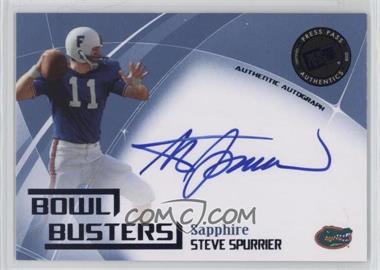 2008 Press Pass Legends Bowl Edition - Bowl Busters Autographs - Sapphire #BB-SS - Steve Spurrier /25