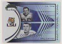 Y.A. Tittle, Billy Cannon #/250