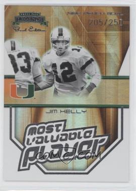 2008 Press Pass Legends Bowl Edition - Most Valuable Players #MVP-5 - Jim Kelly /250