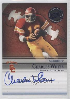 2008 Press Pass Legends Bowl Edition - Semester Signatures - Sapphire #SS-CW.1 - Charles White (Blue Ink) /65