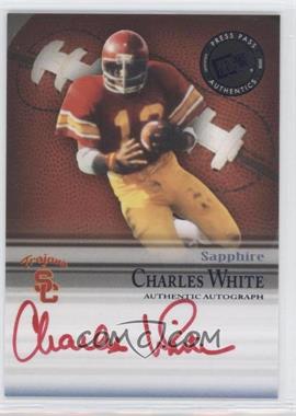 2008 Press Pass Legends Bowl Edition - Semester Signatures - Sapphire #SS-CW.2 - Charles White (Red Ink) /65