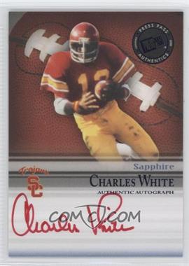 2008 Press Pass Legends Bowl Edition - Semester Signatures - Sapphire #SS-CW.2 - Charles White (Red Ink) /65