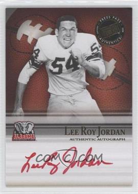 2008 Press Pass Legends Bowl Edition - Semester Signatures #SS-LRJ.2 - Lee Roy Jordan (Red Ink) /150