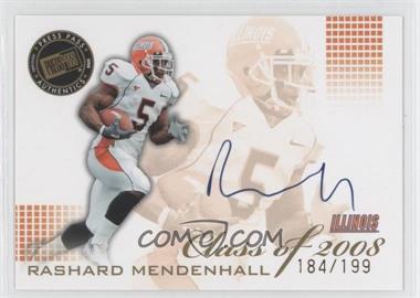 2008 Press Pass SE - Class of 2008 - Autographs Blue Ink #CL-RM - Rashard Mendenhall /199