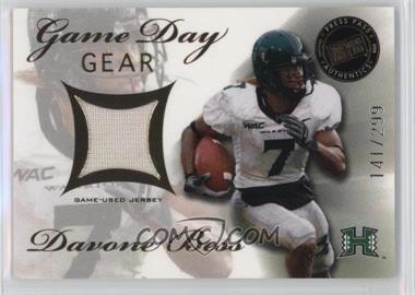 2008 Press Pass SE - Game Day Gear - Gold #GDG-DB.1 - Davone Bess /299