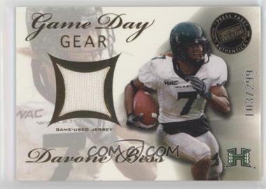 2008 Press Pass SE - Game Day Gear - Gold #GDG-DB.1 - Davone Bess /299