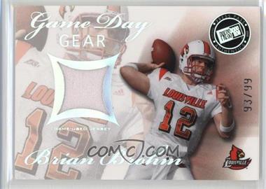 2008 Press Pass SE - Game Day Gear - Holofoil #GDG-BB - Brian Brohm /99