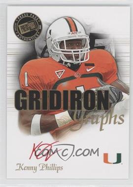 2008 Press Pass SE - Gridiron Graphs - Red Ink #GG-KP - Kenny Phillips